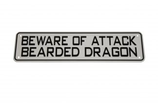Beware of Attack Bearded Dragon Sign